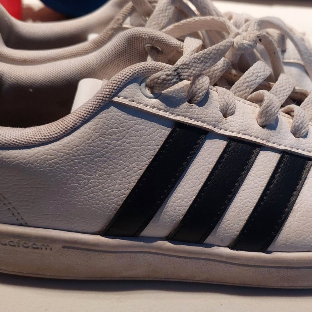 Adidas Classic White Black Tennis Shoes Size 8.5 Grand Court